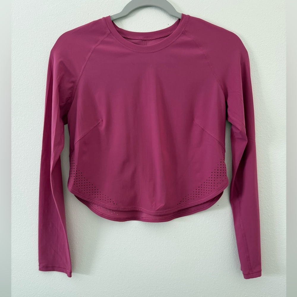 Lululemon Crew Neck UV protection running long sleeve size 4 - Picture 5 of 10
